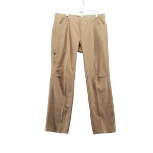 Under Armour Pants Mens 40x32 Tan Loose Fit Stretch Lightweight Casual Cargo
